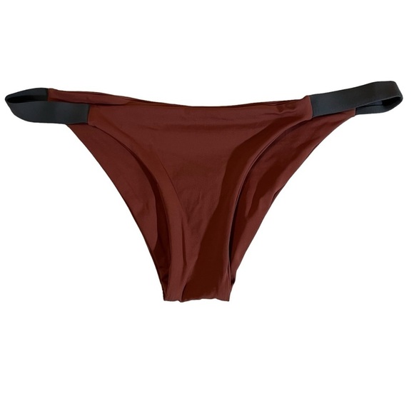 TAVIK Swimwear Heather Bikini Bottom Size Small Swim Surfer Beachy Rust & Gray - Picture 4 of 10